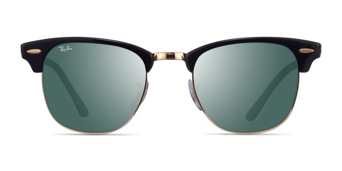 Ray-Ban RB3016 Clubmaster Black Acetate Sunglass Frames from EyeBuyDirect