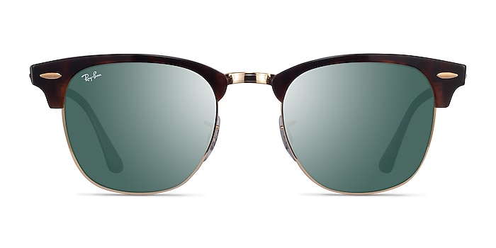 Ray-Ban RB3016 Clubmaster Tortoise Acetate Sunglass Frames from EyeBuyDirect