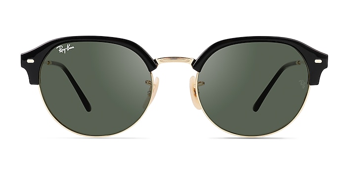 Ray-Ban RB4429 Black Gold Metal Sunglass Frames from EyeBuyDirect