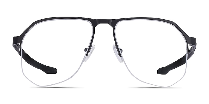 Oakley Tenon Satin Black Titanium Eyeglass Frames from EyeBuyDirect