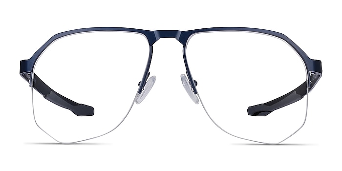 Oakley Tenon Matte Midnight Titanium Eyeglass Frames from EyeBuyDirect
