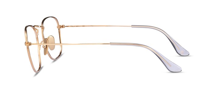 Ray-Ban RB8157V Frank Gold Titanium Eyeglass Frames from EyeBuyDirect