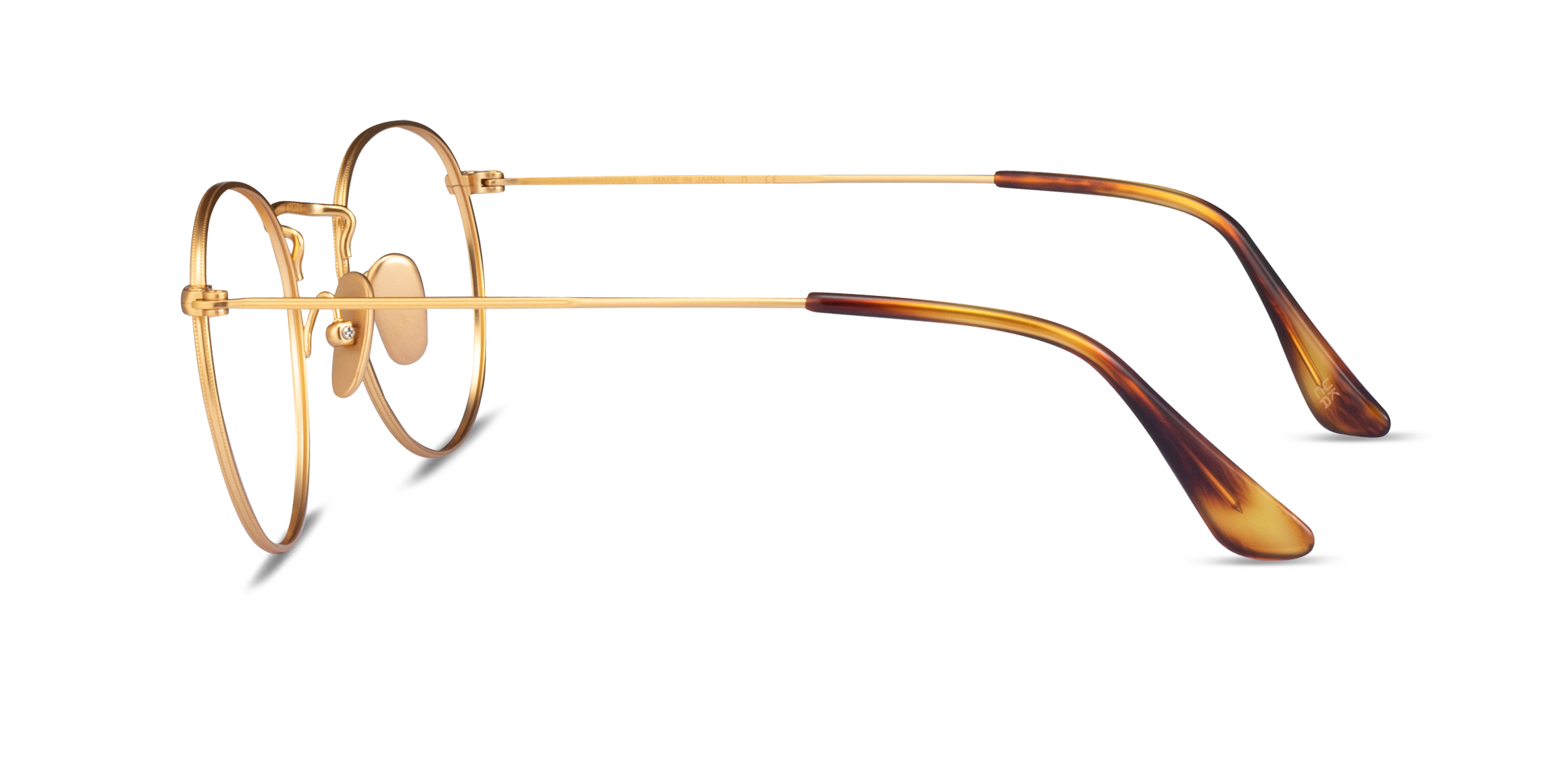 Ray-Ban RB8247V - Round Gold Frame Eyeglasses | Eyebuydirect