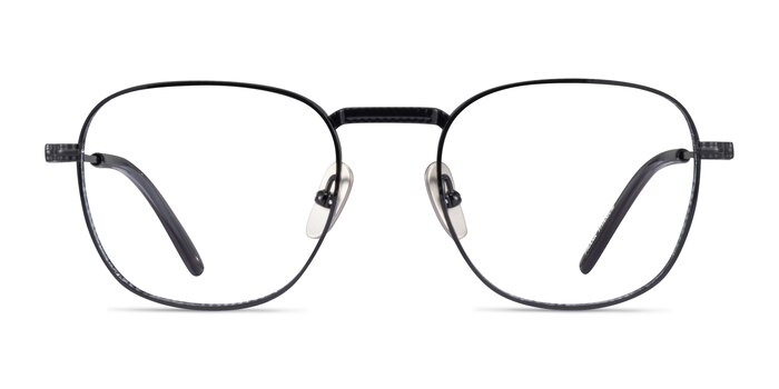 Ray-Ban RB8258V Frank Black Titanium Eyeglass Frames from EyeBuyDirect