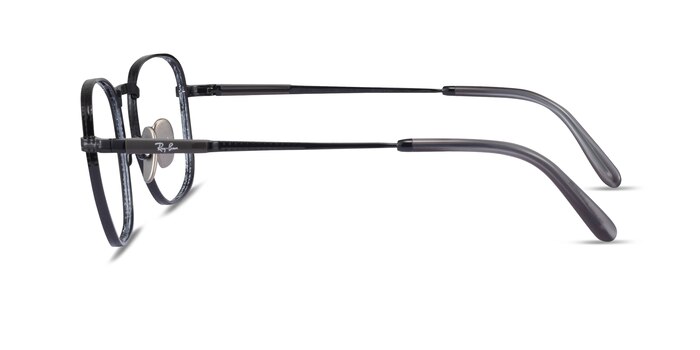 Ray-Ban RB8258V Frank Black Titanium Eyeglass Frames from EyeBuyDirect