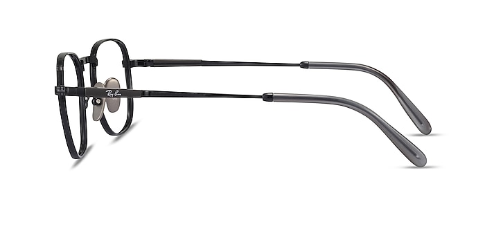 Ray-Ban RB8258V Frank Shiny Black Titanium Eyeglass Frames from EyeBuyDirect