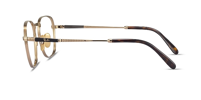 Ray-Ban RB8258V Frank Gold Titanium Eyeglass Frames from EyeBuyDirect