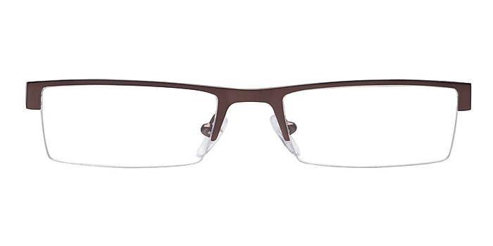Malmo Brown Metal Eyeglass Frames from EyeBuyDirect
