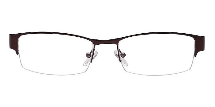 Chilliwack Brown Metal Eyeglass Frames from EyeBuyDirect