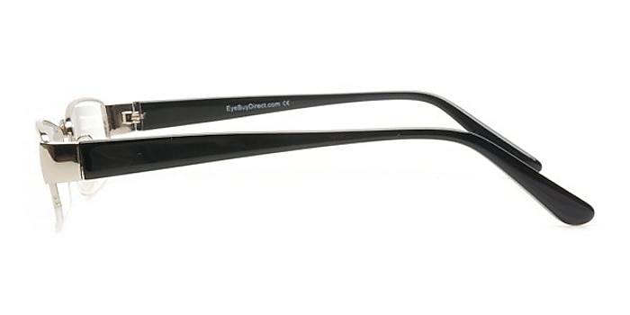 1005 Silver/Black Metal Eyeglass Frames from EyeBuyDirect
