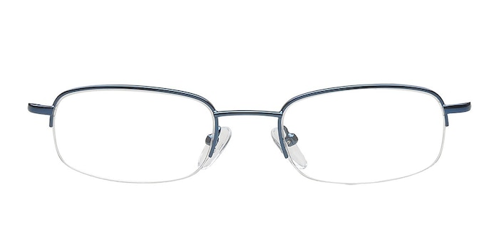 107087 Blue Metal Eyeglass Frames from EyeBuyDirect