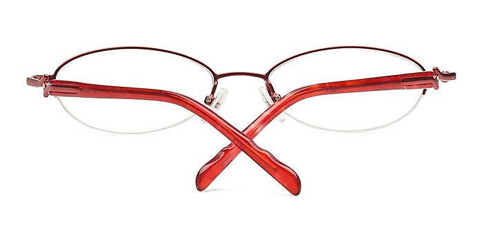 Red B-31008 -  Colorful Metal Eyeglasses