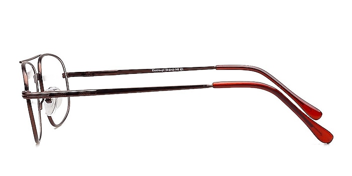 Elektrougli Brown Metal Eyeglass Frames from EyeBuyDirect