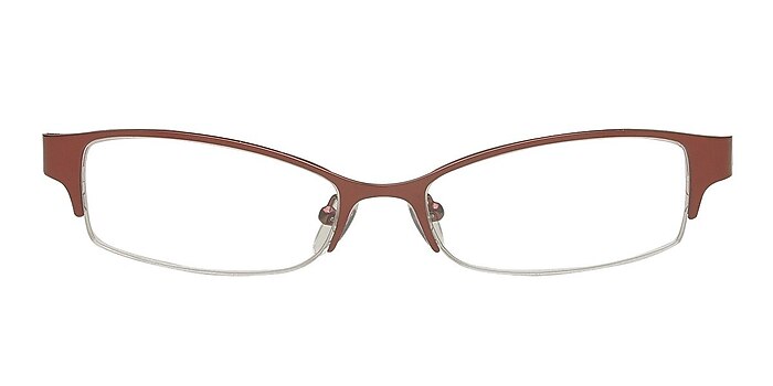 Buynaksk Burgundy Metal Eyeglass Frames from EyeBuyDirect