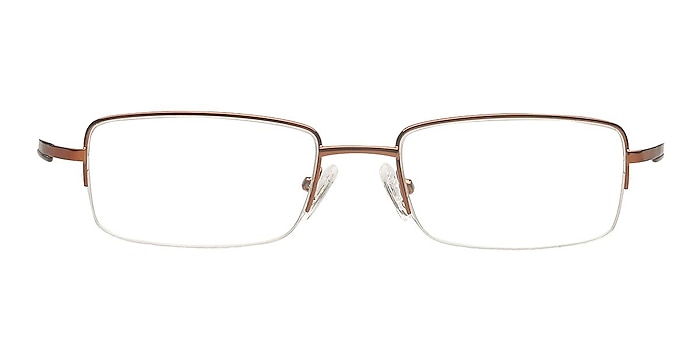 Lukoyanov Brown Metal Eyeglass Frames from EyeBuyDirect