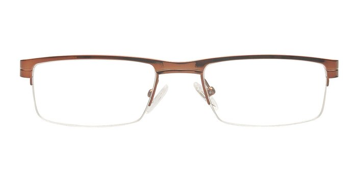 Fominsk Brun Métal Montures de lunettes de vue d'EyeBuyDirect