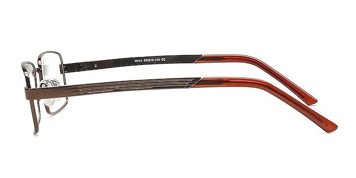 Velsk Brown Metal Eyeglass Frames from EyeBuyDirect