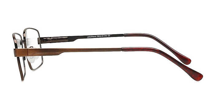 Petukhovo Brown Metal Eyeglass Frames from EyeBuyDirect
