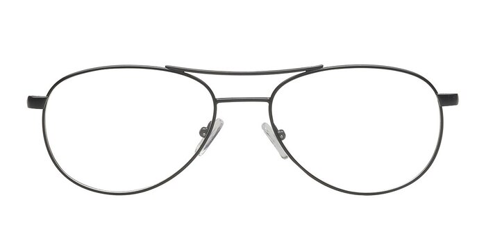 Priozersk Black Metal Eyeglass Frames from EyeBuyDirect