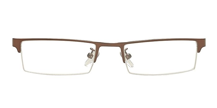 Sharya Brown Metal Eyeglass Frames from EyeBuyDirect