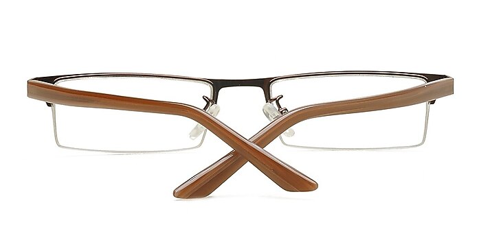 Brown Sharya -  Lightweight Metal Eyeglasses