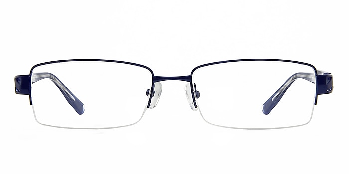 HD6237 Navy Metal Eyeglass Frames from EyeBuyDirect