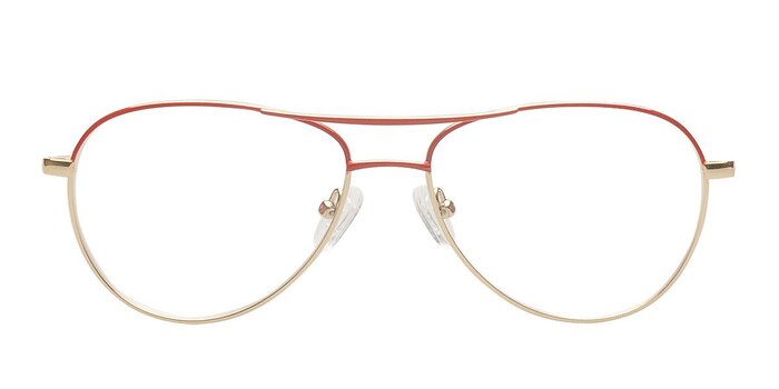 Piilani Rouge Métal Montures de lunettes de vue d'EyeBuyDirect