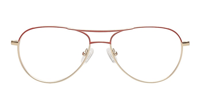 Piilani Red Metal Eyeglass Frames from EyeBuyDirect