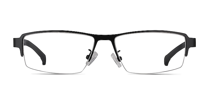 Lewis Noir Métal Montures de lunettes de vue d'EyeBuyDirect
