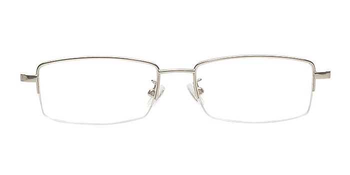 Chelan Silver Metal Eyeglass Frames from EyeBuyDirect