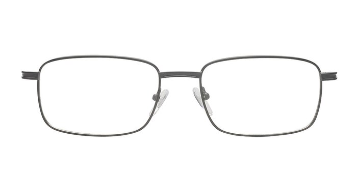 Aaron Black Metal Eyeglass Frames from EyeBuyDirect