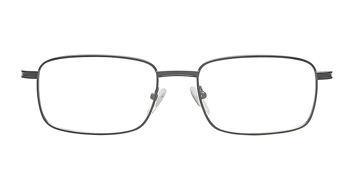 Aaron Black Metal Eyeglass Frames from EyeBuyDirect