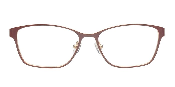 Adrianna Burgundy Métal Montures de lunettes de vue d'EyeBuyDirect