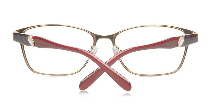 Burgundy Adrianna -  Metal Eyeglasses
