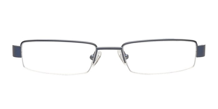 Finley Navy Metal Eyeglass Frames from EyeBuyDirect
