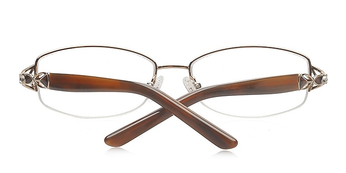 Brown Aisha -  Classic Metal Eyeglasses