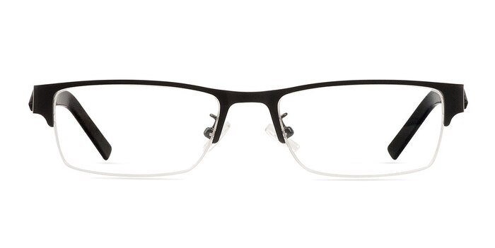Alden Noir Métal Montures de lunettes de vue d'EyeBuyDirect