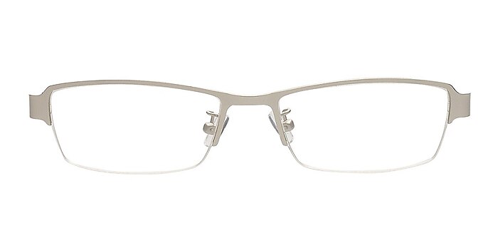Alec Silver Metal Eyeglass Frames from EyeBuyDirect