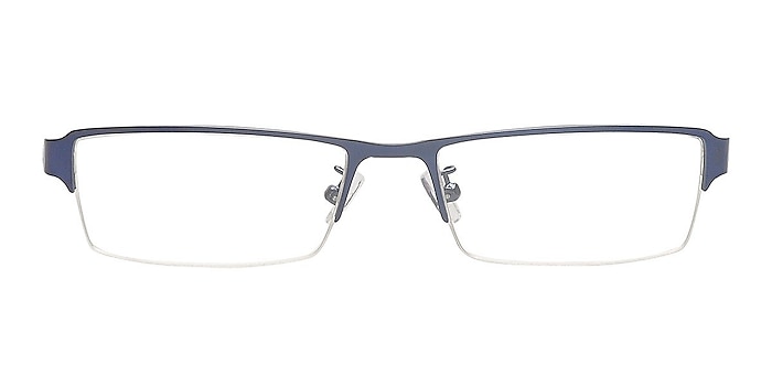 Alejandro Navy Metal Eyeglass Frames from EyeBuyDirect