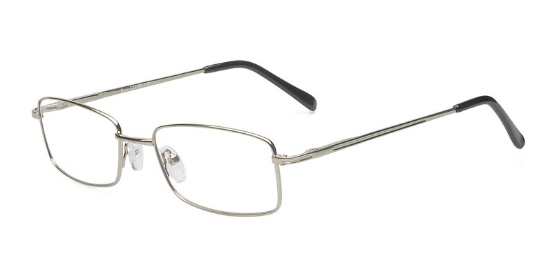 Rory Rectangle Silver Glasses for Men | Eyebuydirect
