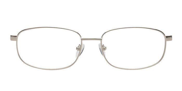 Alberto Silver Metal Eyeglass Frames from EyeBuyDirect