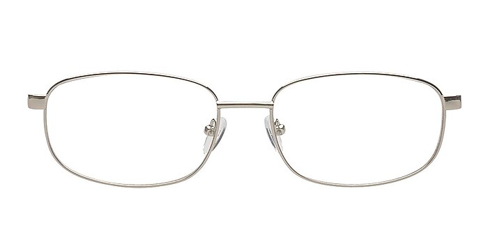 Alberto Silver Metal Eyeglass Frames from EyeBuyDirect