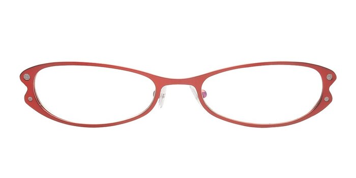 Bellvue Burgundy Metal Eyeglass Frames from EyeBuyDirect