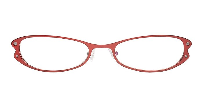 Bellvue Burgundy Metal Eyeglass Frames from EyeBuyDirect