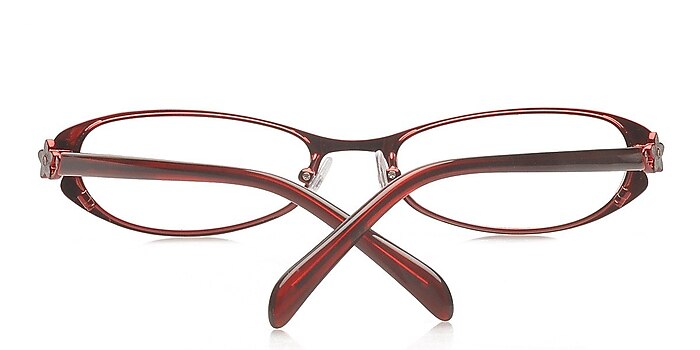 Burgundy Bellvue -  Metal Eyeglasses