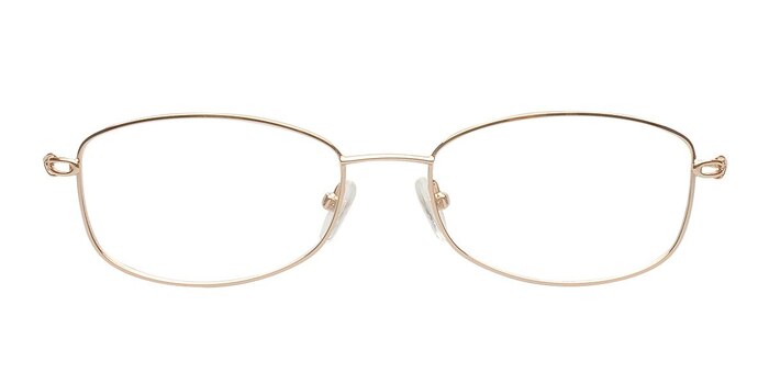 115793 Golden Metal Eyeglass Frames from EyeBuyDirect