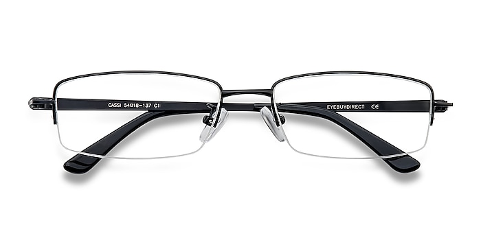 Black Cassi -  Classic Metal Eyeglasses