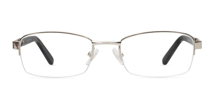 Bobby Argenté Métal Montures de lunettes de vue d'EyeBuyDirect