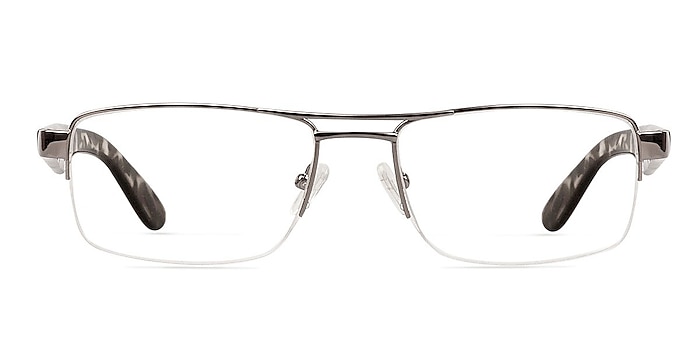 Braden Gunmetal Metal Eyeglass Frames from EyeBuyDirect