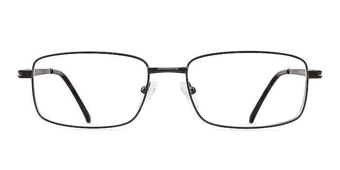 Bradley Black Metal Eyeglass Frames from EyeBuyDirect